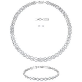 Swarovski Lace ezüst színű ékszer szett kristályokkal 5371383