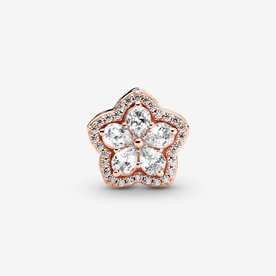 Pandora ékszer Szikrázó hópehely rozé charm cirkóniával 789224C01
