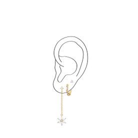 Thomas Sabo Fél pár aranyozott ezüst bedugós fülbevaló cirkóniával H2197-414-14