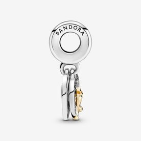 Pandora ékszer Boldog évfordulót kéttónusú függő charm 799322C01