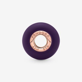 Pandora ékszer Matt lila muránói üveg rozé charm 789547C00