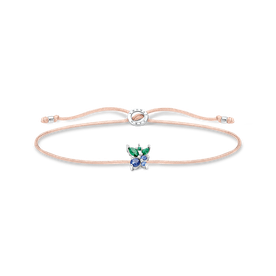 Thomas Sabo Állítható textil karkötő ezüst áfonyával LS128-166-7-L20v