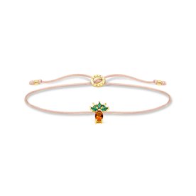 Thomas Sabo Állítható textil karkötő ananásszal LS129-472-7-L20v