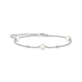 Thomas Sabo Ezüst karkötő gyöngyökkel és kövekkel A2038-167-14-L19v