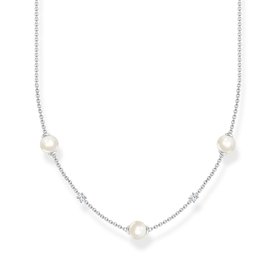 Thomas Sabo Ezüst nyaklánc tenyésztett gyöngyökkel és cirkóniával KE2120-167-14-L45v