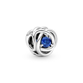 Pandora ékszer Kék örökkévalóság körök ezüst charm 790065C07