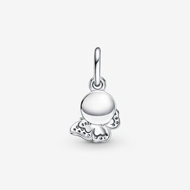 Pandora ékszer Kék pillangó és idézet függő ezüst charm 790757C01