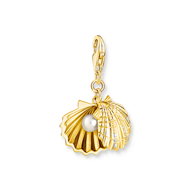 Thomas Sabo Aranyozott shell kagyló ezüst charm 1893-445-14