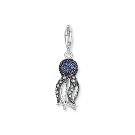 Thomas Sabo Ezüst polip charm kék kövekkel 1890-644-1