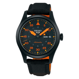 Seiko 5 Sports Street Style fekete titán férfi óra SRPH33K1