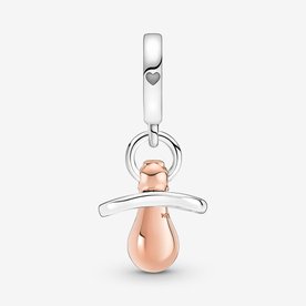 Pandora ékszer Bébi cumi rozé ezüst függő charm 781490C01