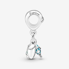 Pandora ékszer Hal tengeri teknős és kagyló függő ezüst charm 791697C01