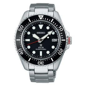Seiko Prospex fekete solar búvár karóra SNE589P1