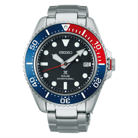 Seiko Prospex 'Pepsi style' solar búvár óra SNE591P1