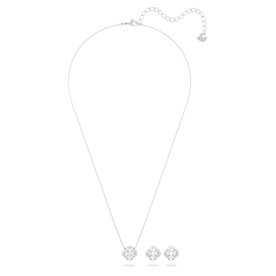 Swarovski Sparkling dance lóhere ezüst színű ékszer szett 5642929