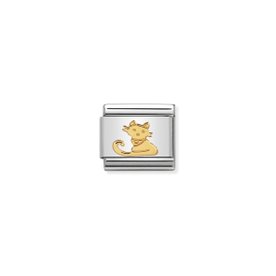 Nomination Arany cica charm 030112-32