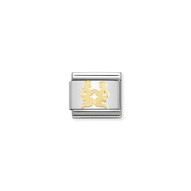 Nomination Arany ikrek csillagjegy charm 030104-03