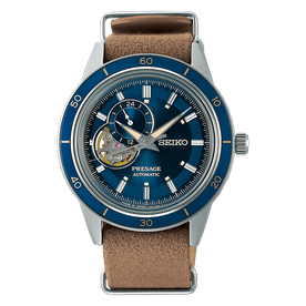 Seiko Presage Style 60's 'Denim' kék férfi automata karóra SSA453J1