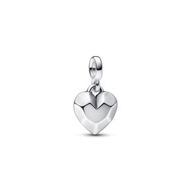 Pandora ékszer ME csiszolt szív mini függő charm 792305C00