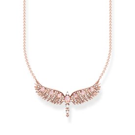 Thomas Sabo Dupla főnix szárny rozé nyaklánc rózsaszín kővel KE2169-323-9-L45v