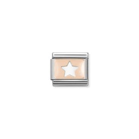 Nomination Rozé kivágott csillag charm 430101-09