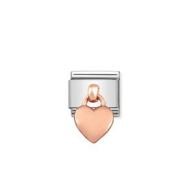 Nomination Rozé függő szív charm 431800-01