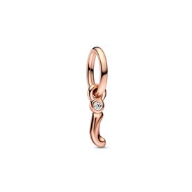 Pandora ékszer I betű rozé függő charm 782473C01