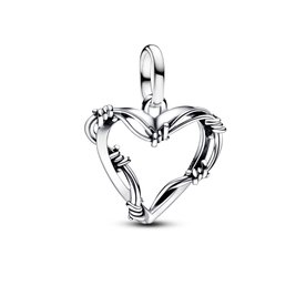 Pandora ékszer ME ezüst drót szív mini függő charm 793449C00