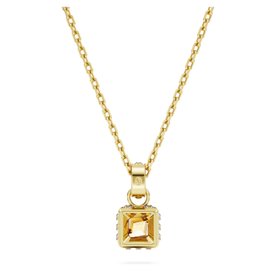 Swarovski Stilla arany színű nyaklánc négyzet alakú kristállyal 5648749