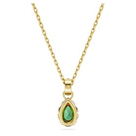 Swarovski Stilla arany színű nyaklánc zöld körte alakú kristállyal 5648751