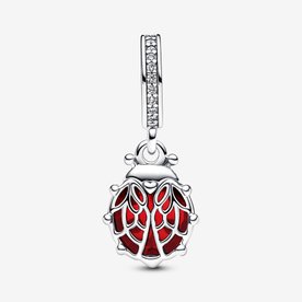 Pandora ékszer Piros katicabogár függő ezüst charm 792571C01