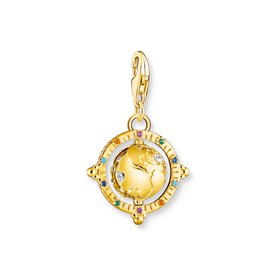 Thomas Sabo Aranyozott ezüst forgó földgömb charm 1923-488-7