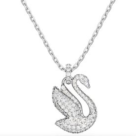 Swarovski Ikonikus swarovski kristály hattyú medál ezüst színű láncon - 5647872