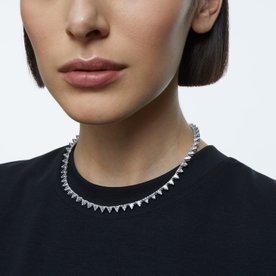 Swarovski Ortyx ezüst színű nyaklánc háromszög alakú kristállyal 5599191