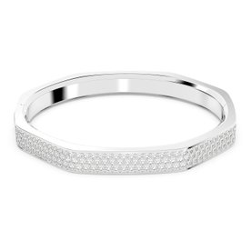 Swarovski Dextera nyolcszög alakú ezüst színű karperec fehér kristállyal 5655624