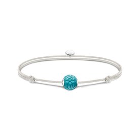 Thomas Sabo Állítható fehér textil karkötő howlit gyönggyel A2117-010-17-L22V