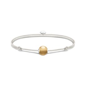 Thomas Sabo Állítható fehér textil karkötő achát gyönggyel A2121-130-16-L22V