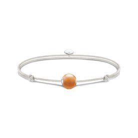 Thomas Sabo Állítható fehér textil karkötő narancs aventurin gyönggyel A2120-010-10-L22V