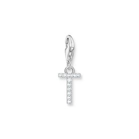 Thomas Sabo  T betű ezüst charm cirkóniával 1957-051-14