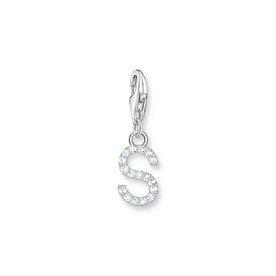 Thomas Sabo  S betű ezüst charm cirkóniával 1956-051-14