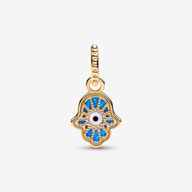 Pandora ékszer Opálos kék Hamza keze shine függő charm 762699C01