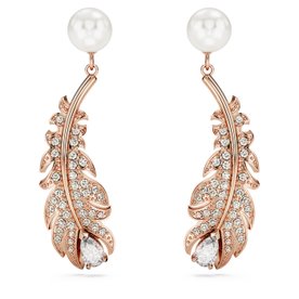 Swarovski Nice rozé toll függő fülbevaló gyönggyel 5663487