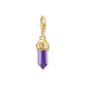 Thomas Sabo Aranyozott ezüst lila amulett charm 2048-973-13