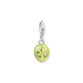 Thomas Sabo Ezüst ufo charm lime színű tűzzománccal és cirkóniával 2053-041-4