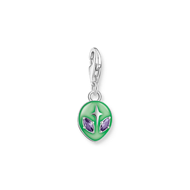 Thomas Sabo  Ezüst ufo charm zöld tűzzománccal és cirkóniával 2050-041-6