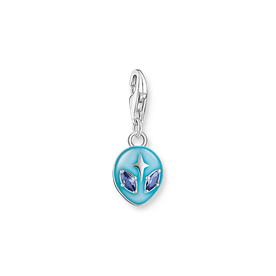Thomas Sabo Ezüst ufo charm kék tűzzománccal és cirkóniával 2051-496-1