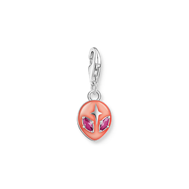 Thomas Sabo  Ezüst ufo charm narancssárga tűzzománccal és cirkóniával 2052-042-10