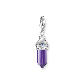 Thomas Sabo Ezüst amulett charm lila kővel 2047-348-13