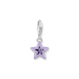 Thomas Sabo Ezüst csillag charm lila tűzzománccal és cirkóniával 2039-041-13