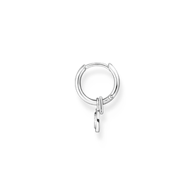 Thomas Sabo Fél pár ezüst karika fülbevaló fehér cirkónia dísszel CR720-051-21